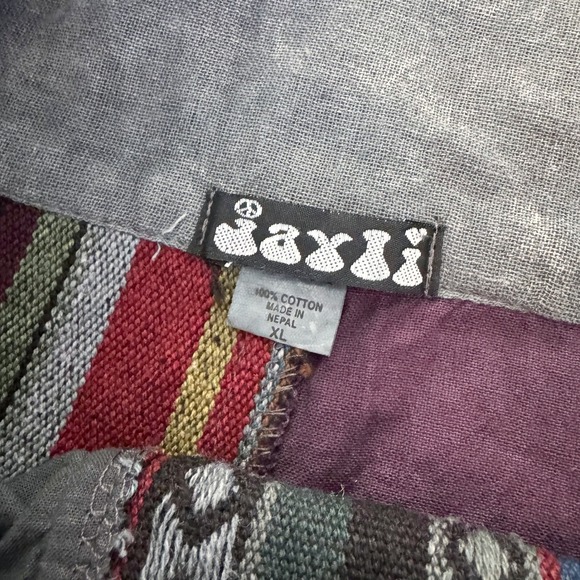 Jayli Vintage Bohemian Patchwork Wide Leg Overalls Boho Festival Hippie NWT New - Picture 13 of 15